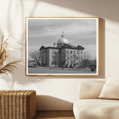 San Marcos Courthouse Hays County Texas March 1940 Photo