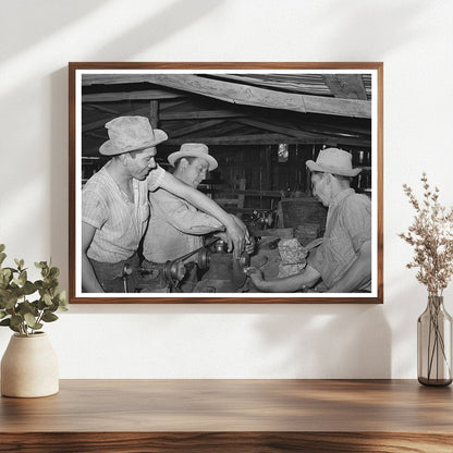 Sheep and Goat Shearers Sharpening Blades Texas 1944