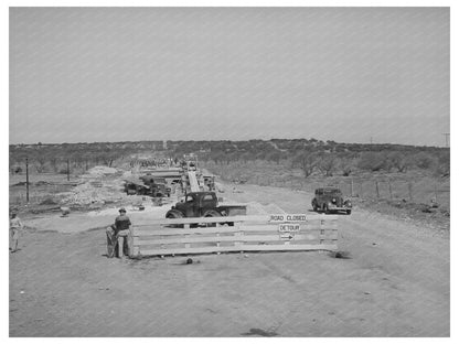 1940 Menard County Texas Road Under Construction Image