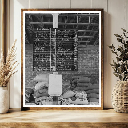 Kimble County Wool and Mohair Company Price List 1940