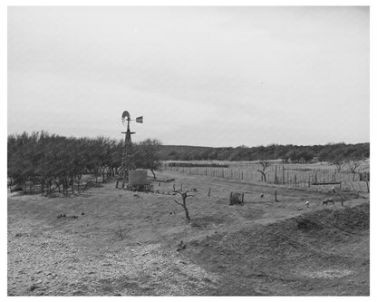 1940 Vintage Water Tank and Windmill in Texas Ranch