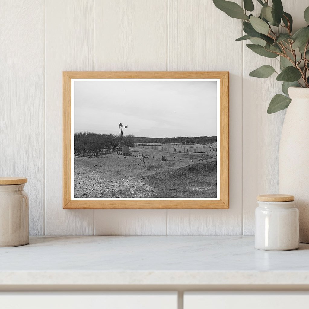 1940 Vintage Water Tank and Windmill in Texas Ranch