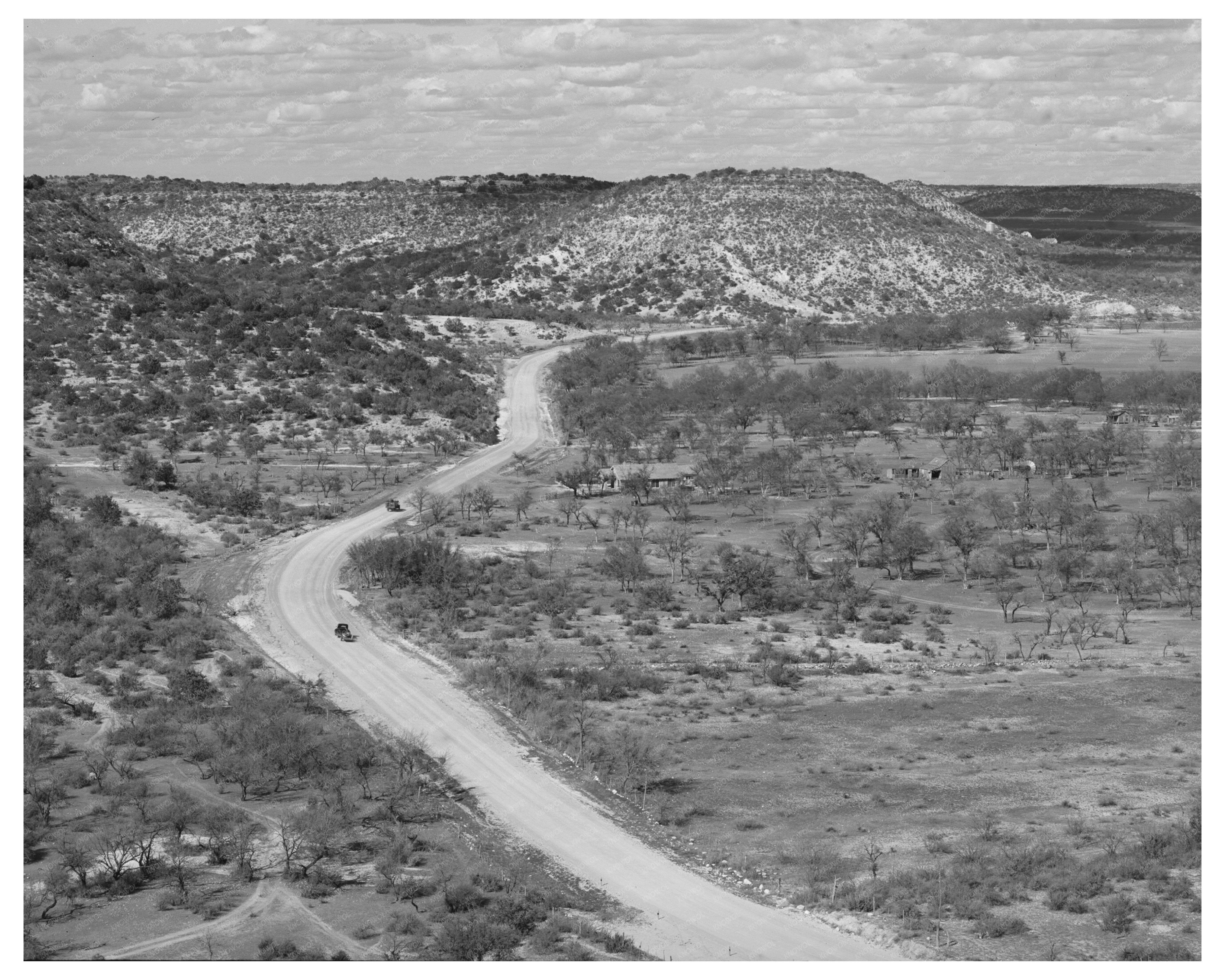 Vintage Kimble County Texas Landscape March 1940