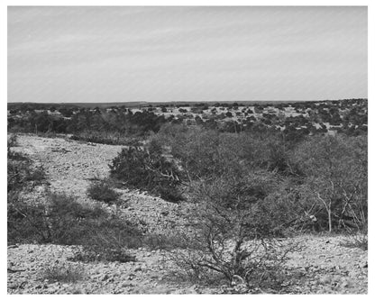 Kimble County Texas Landscape March 1940 Vintage Photo