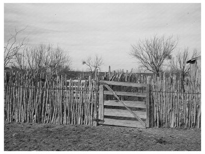 Cedar Post Fence Ranch Kimble County Texas March 1940