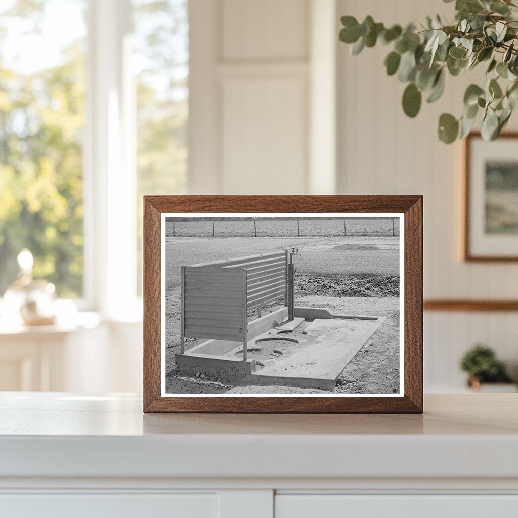 1944 Vintage Image of Migratory Labor Camp Facilities Texas