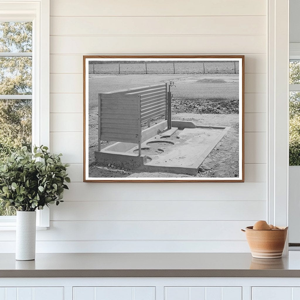 1944 Vintage Image of Migratory Labor Camp Facilities Texas