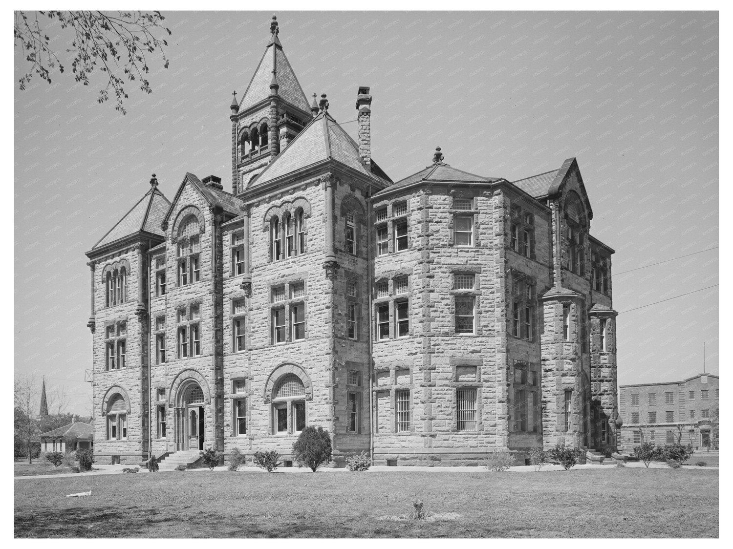 Cuero Texas Courthouse March 1940 Historic Photo