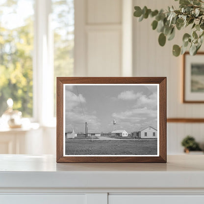 1940 Vintage Photo of Migrant Labor Camp Houses Texas