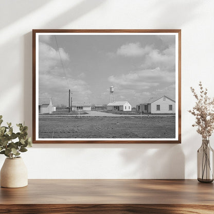 1940 Vintage Photo of Migrant Labor Camp Houses Texas