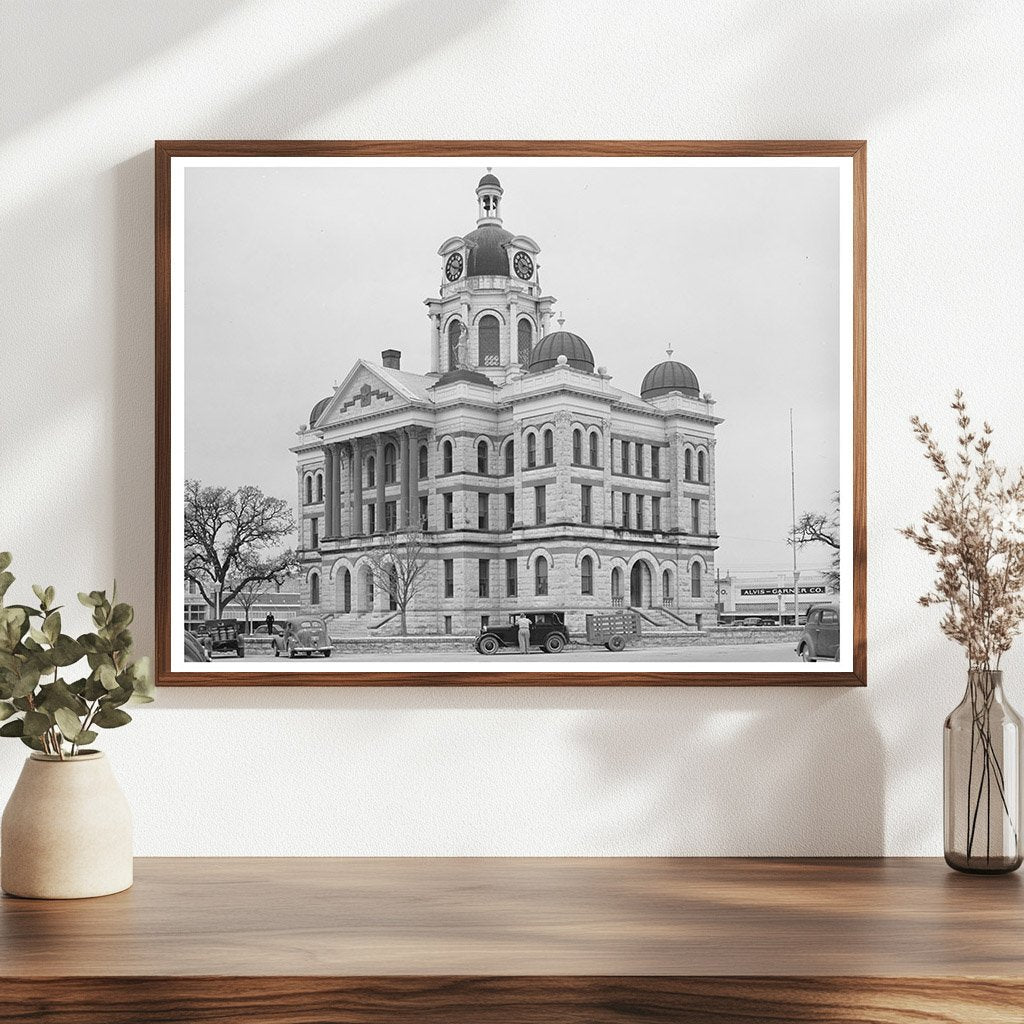Gatesville Texas Courthouse March 1940 Historical Photo