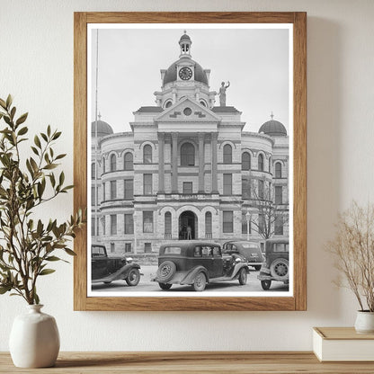 Gatesville Texas Courthouse March 1940 Vintage Photograph