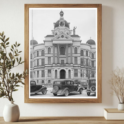 Gatesville Texas Courthouse Vintage Photo March 1940