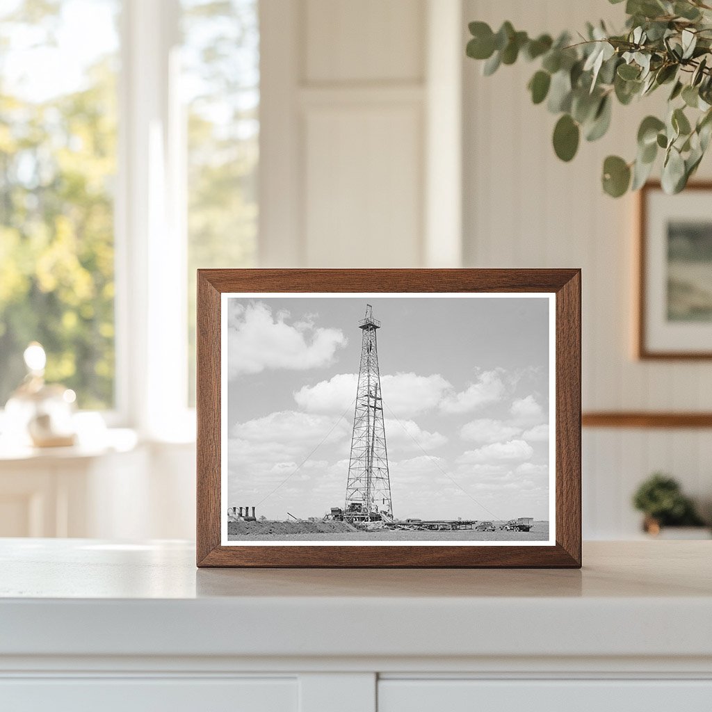 Oil Well Drilling in San Patricio County Texas 1940
