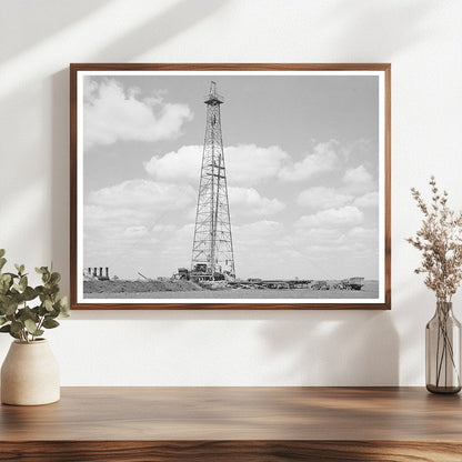 Oil Well Drilling in San Patricio County Texas 1940