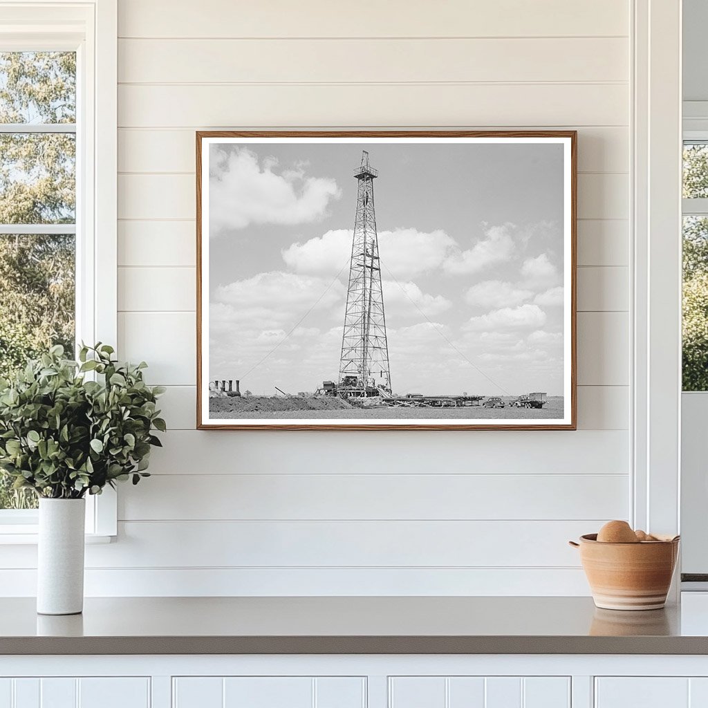 Oil Well Drilling in San Patricio County Texas 1940