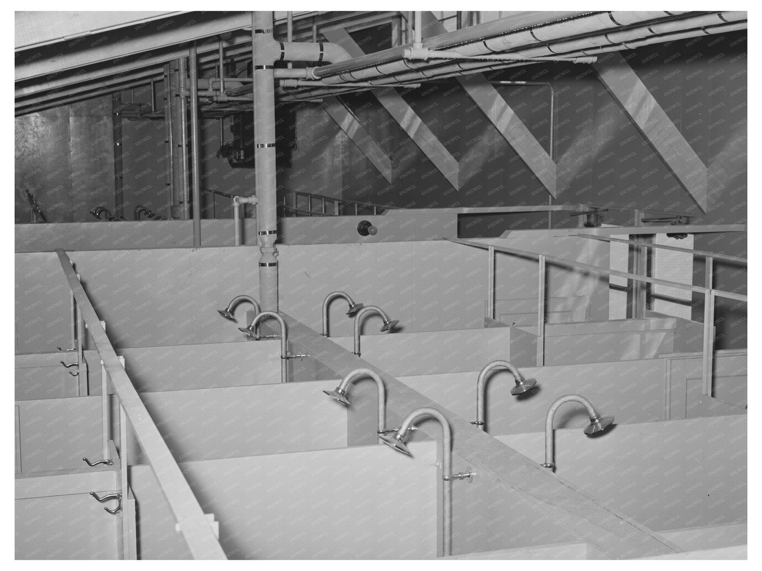 Showers in Migrant Labor Camp Sinton Texas March 1944