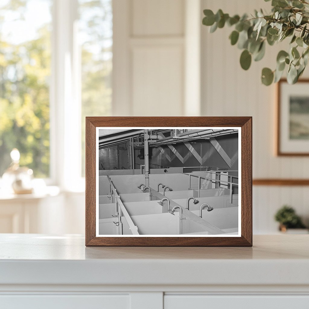 Showers in Migrant Labor Camp Sinton Texas March 1944