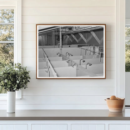 Showers in Migrant Labor Camp Sinton Texas March 1944