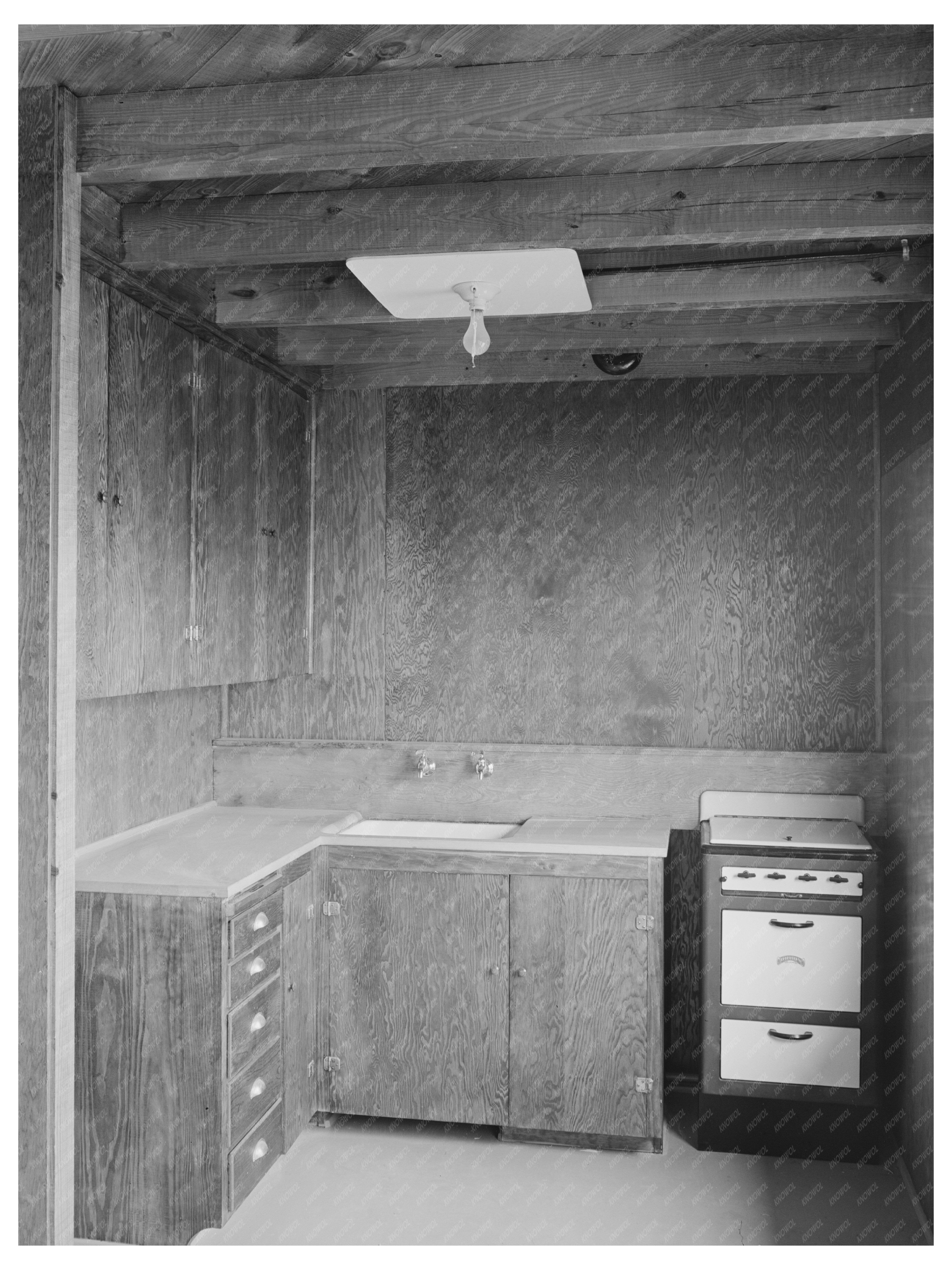 Kitchen in Migratory Labor Camp Sinton Texas 1940