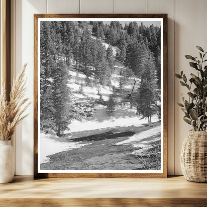 Snow Melting in Bernalillo County New Mexico April 1940
