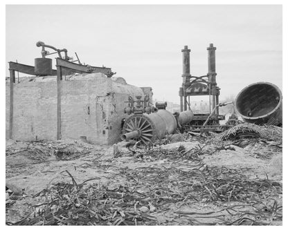 Cotton Gin Wreckage in Big Spring Texas March 1940