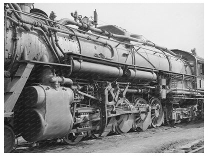 1940 Passenger Locomotive in Big Spring Texas Yard