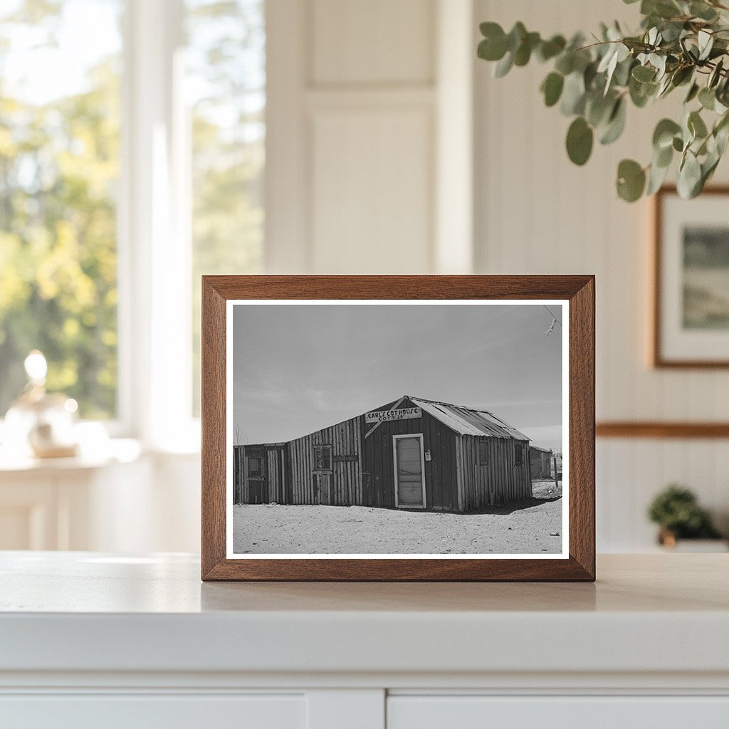 Cot House in Hobbs New Mexico March 1940 Oil Boom