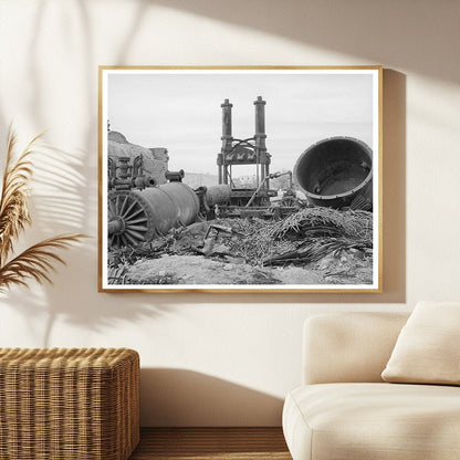 Cotton Gin Fire Wreckage Big Spring Texas March 1940