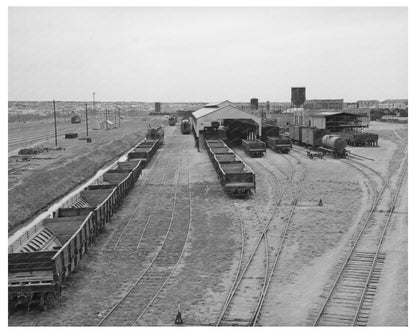 Railroad Yards in Big Spring Texas March 1940