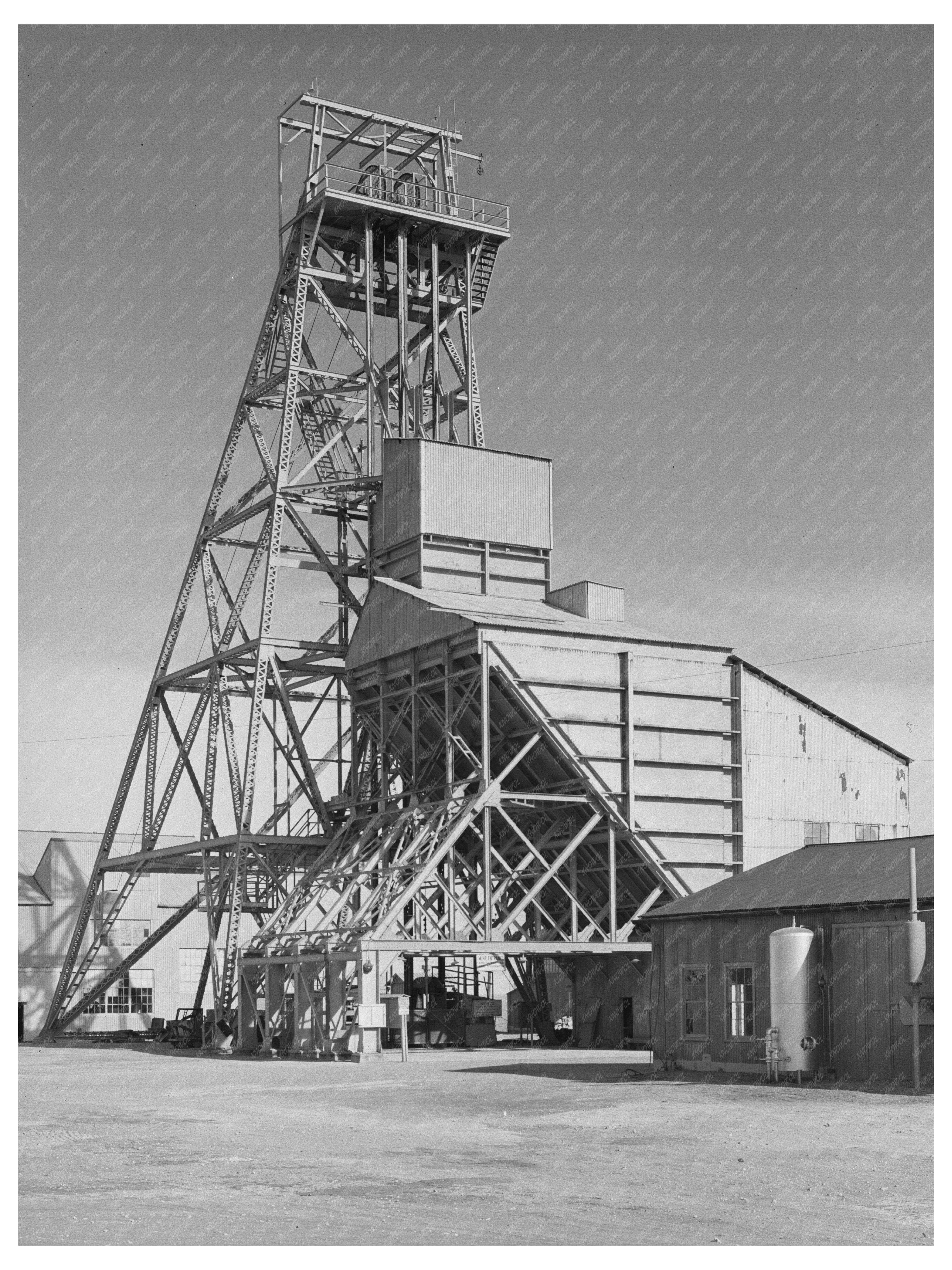 Tipple at Largest Potash Mine Eddy County New Mexico 1940