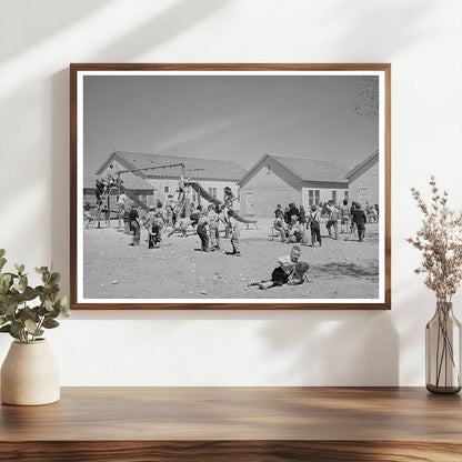 Recess Time at Hobbs Grade School March 1940