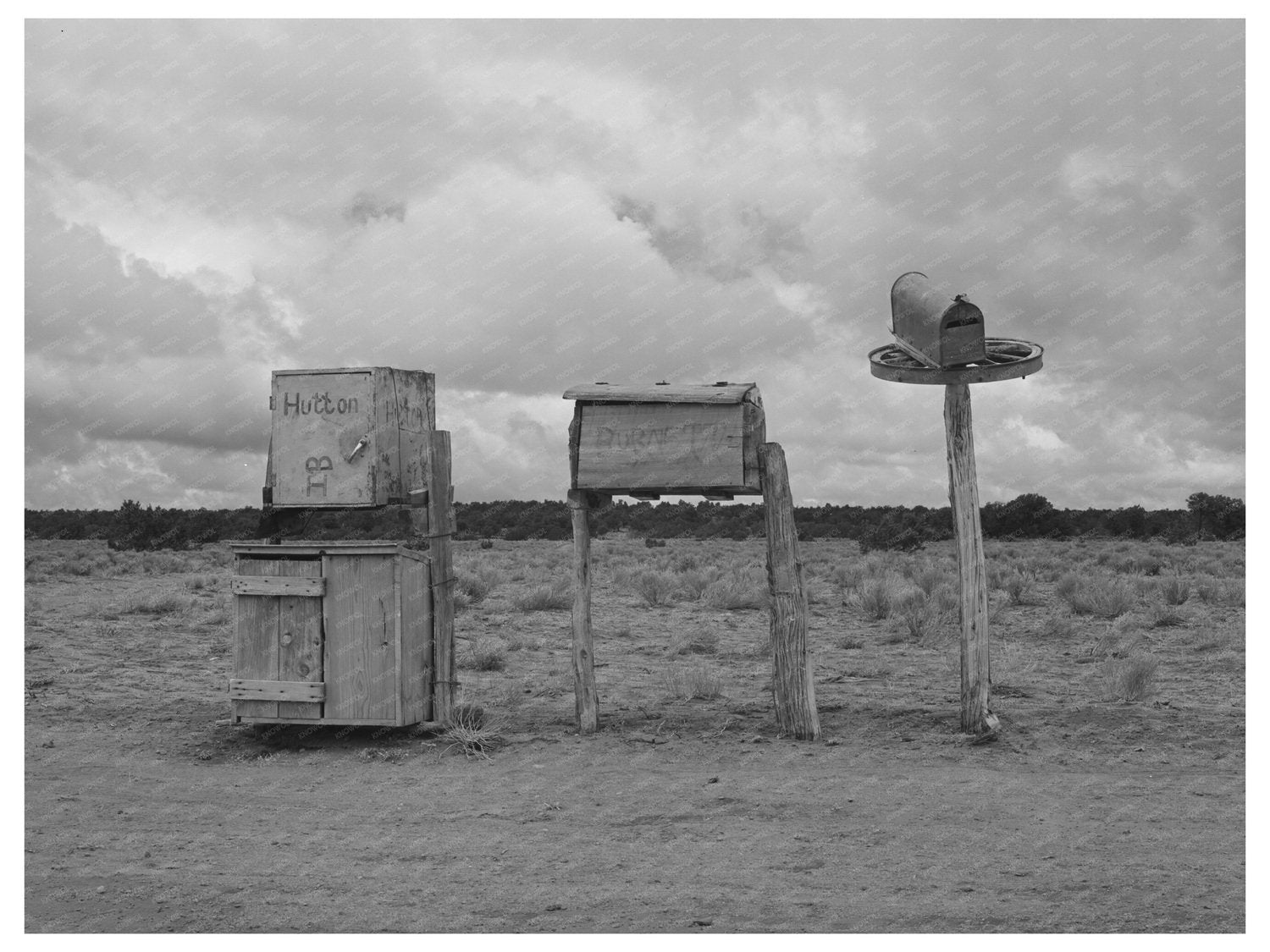 Mailboxes in Catron County New Mexico April 1940