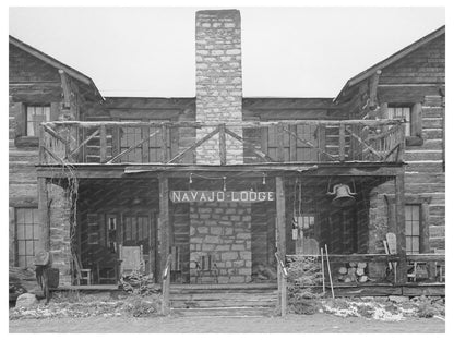 Navajo Lodge Entrance Datil New Mexico April 1940
