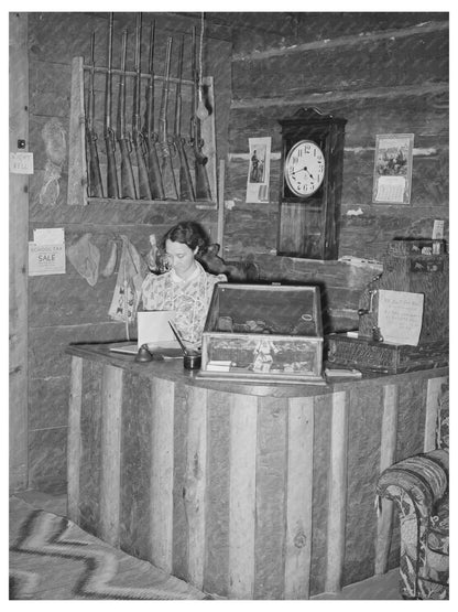 Manageress at Navajo Lodge Datil New Mexico April 1940