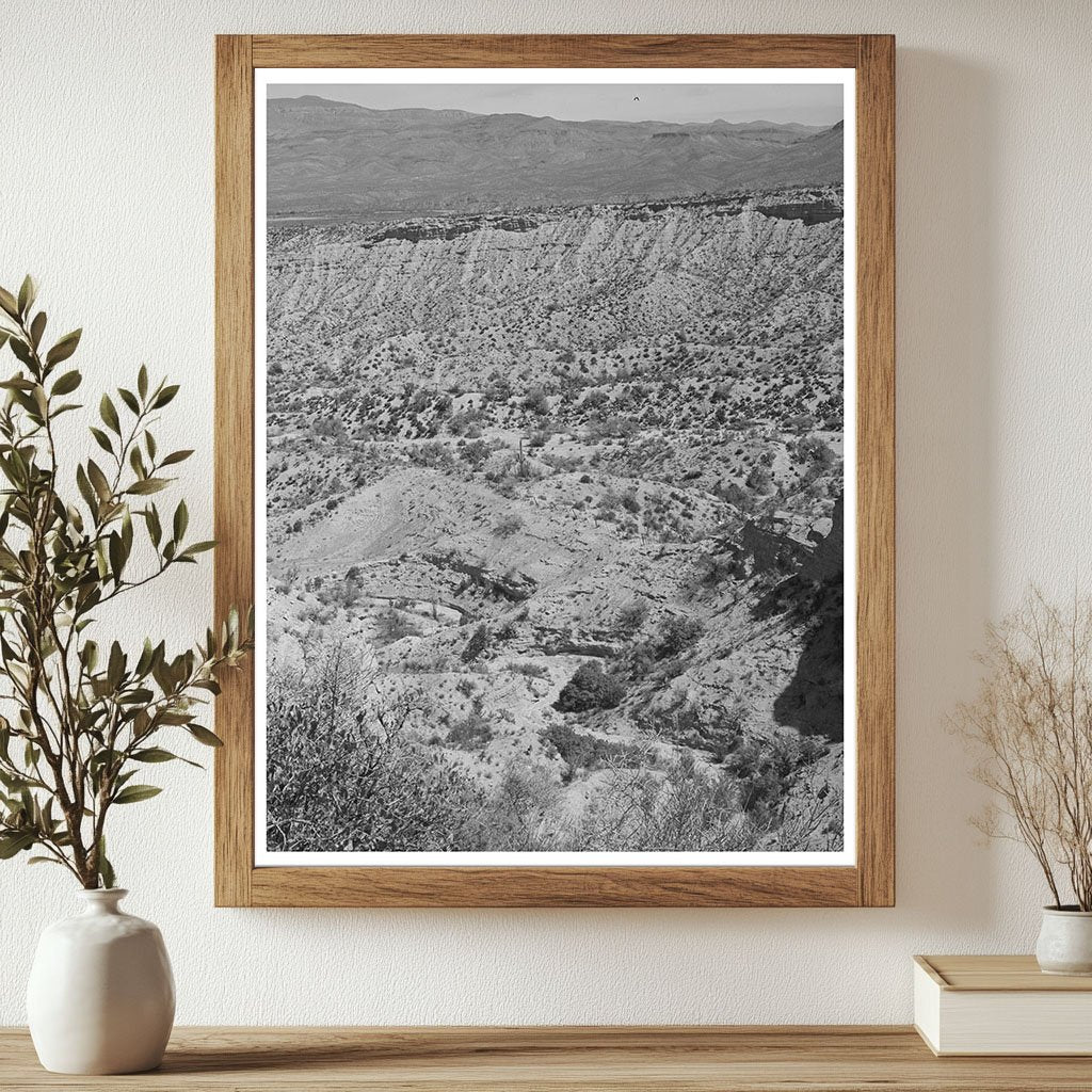 Eroded Canyon on Apache Trail Gila County Arizona 1940