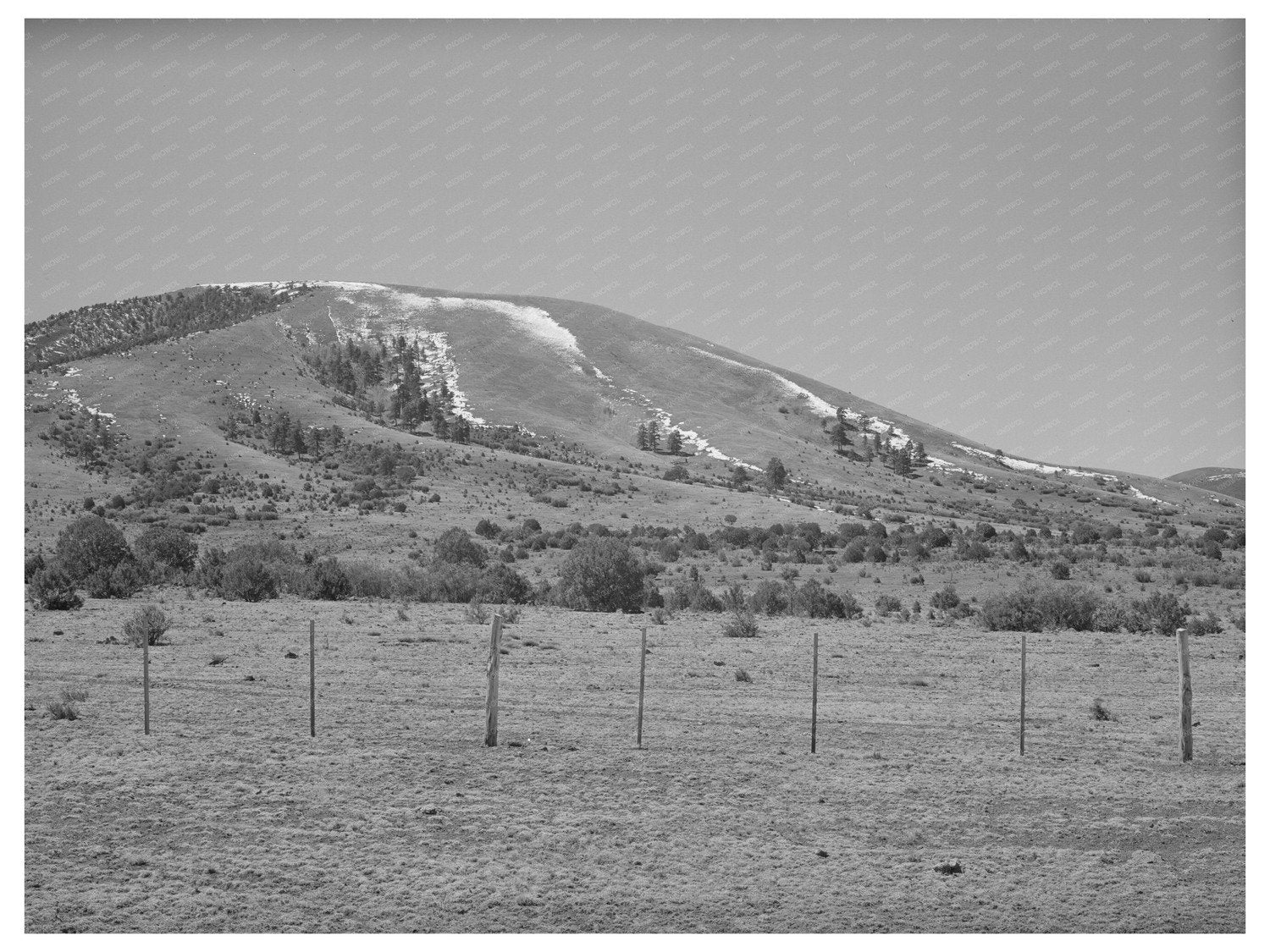 Snow-Capped Mountains in Apache County Arizona 1940