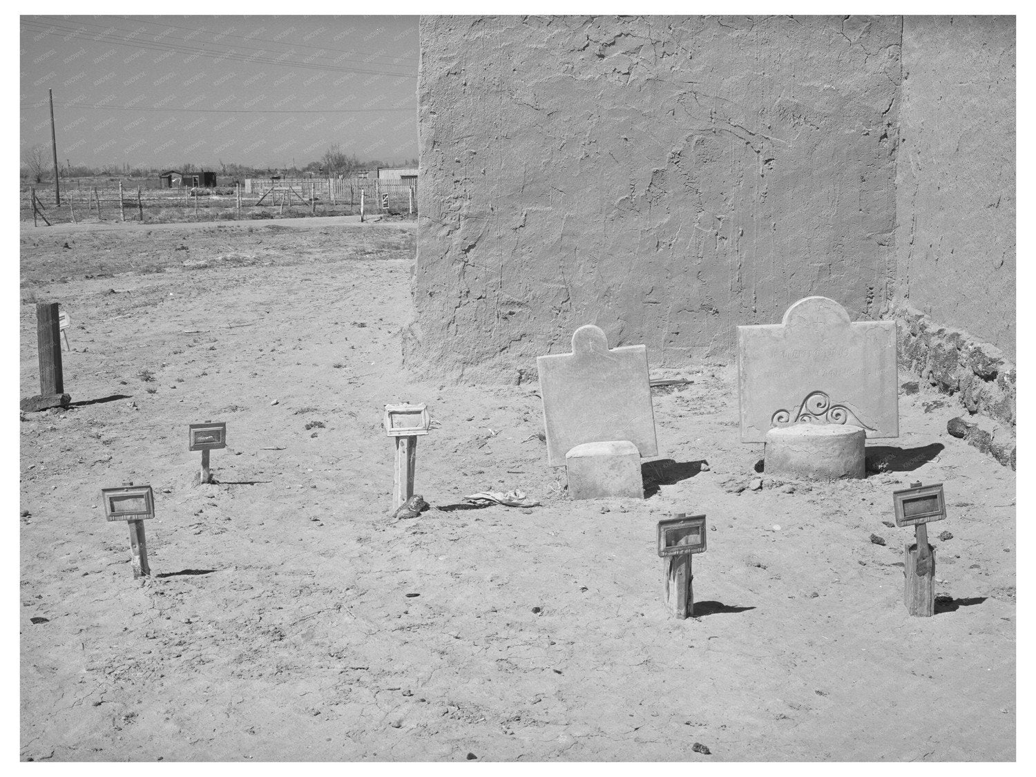 1940 Grave in Catholic Church Cemetery Bernalillo County