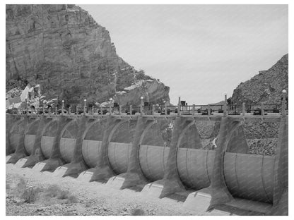 Auxiliary Sluice Gates at Roosevelt Dam Arizona 1940