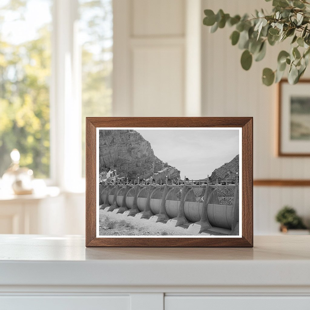 Auxiliary Sluice Gates at Roosevelt Dam Arizona 1940