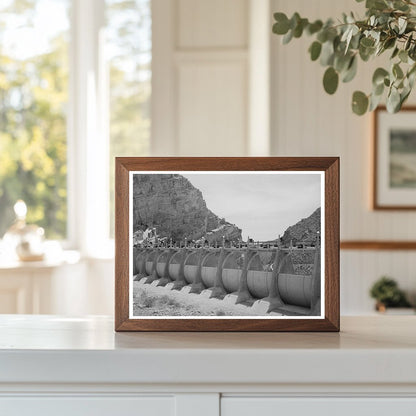 Auxiliary Sluice Gates at Roosevelt Dam Arizona 1940