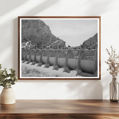 Auxiliary Sluice Gates at Roosevelt Dam Arizona 1940