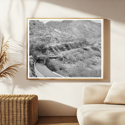 Irrigation Ditches Near Roosevelt Dam Arizona April 1940