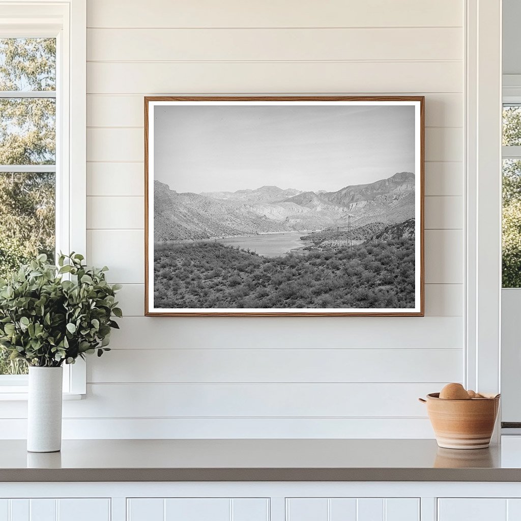 Irrigation Ditches from Roosevelt Dam Gila County Arizona 1940