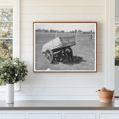 Chickens Under Trailer Maricopa County Arizona 1940