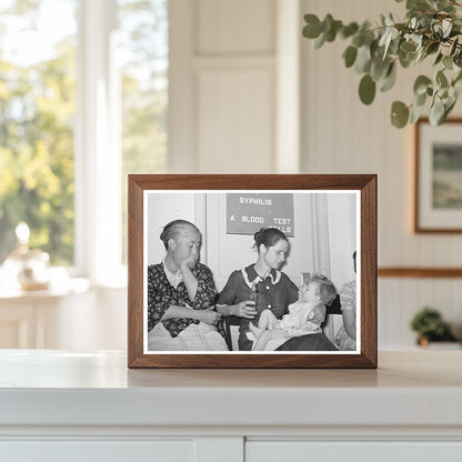 Migrant Workers Await Doctor at Agua Fria Clinic 1940