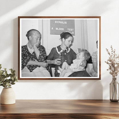 Migrant Workers Await Doctor at Agua Fria Clinic 1940