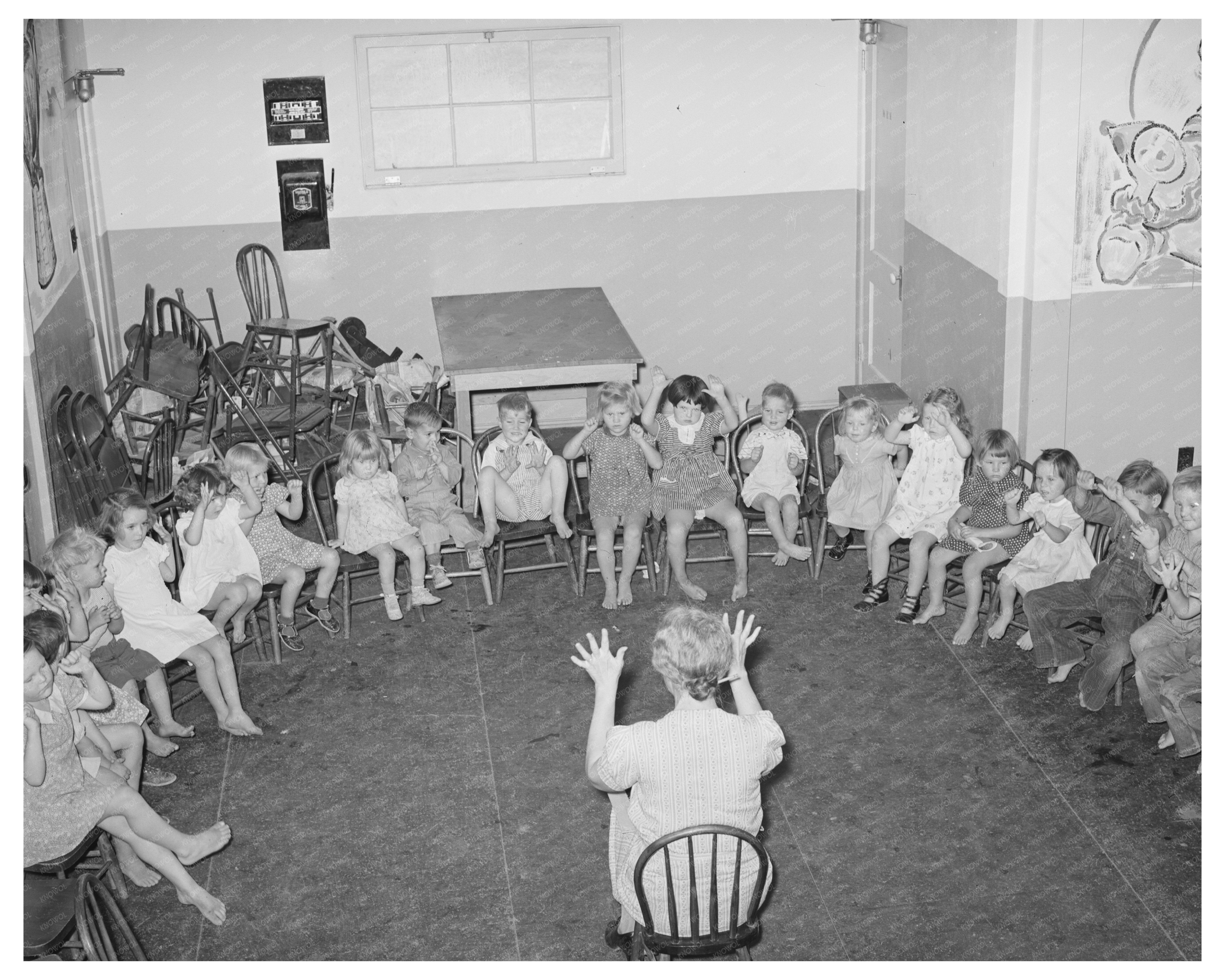 WPA Nursery School Children Play in Maricopa County 1940