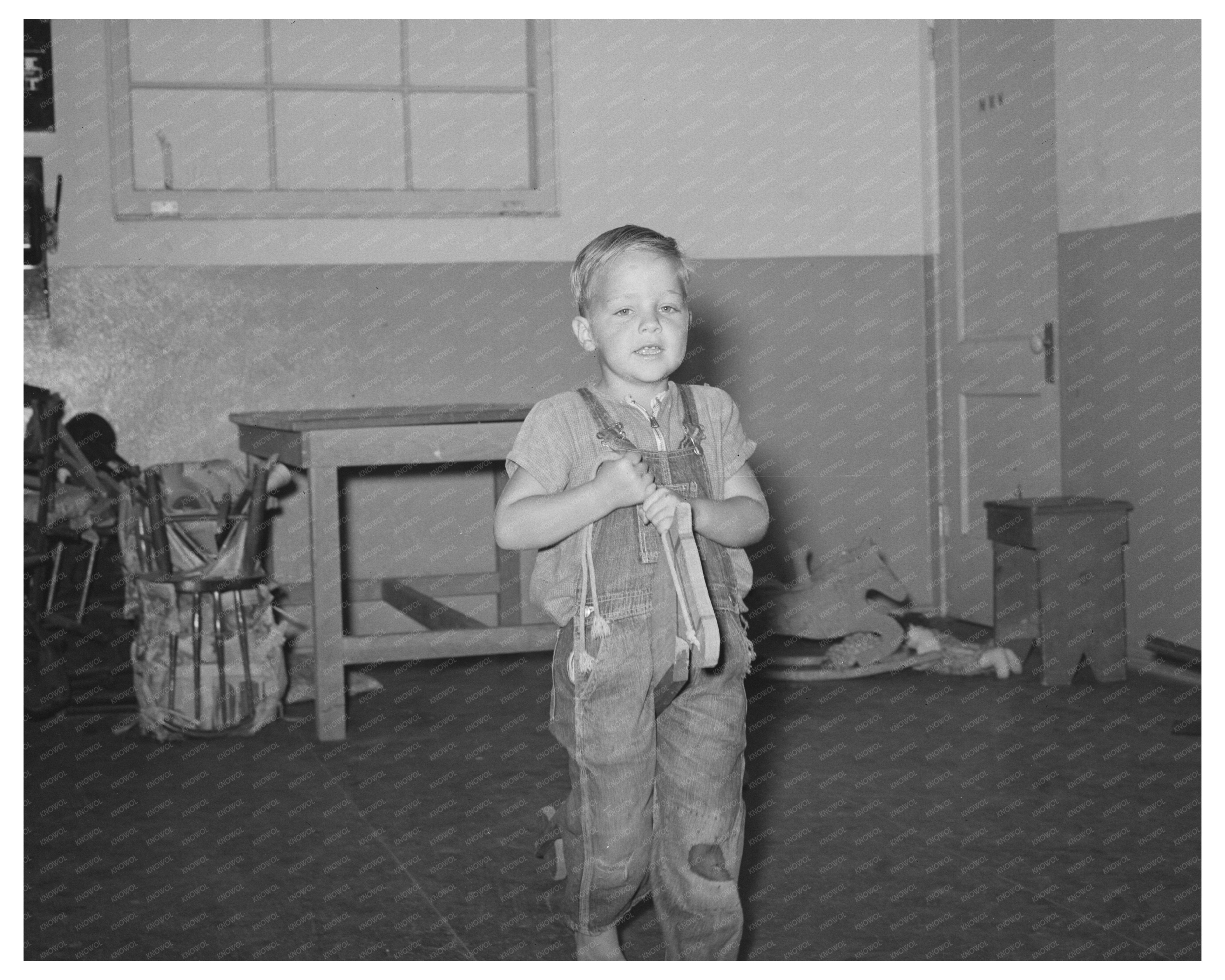 WPA Nursery Boy at Agua Fria Camp May 1940