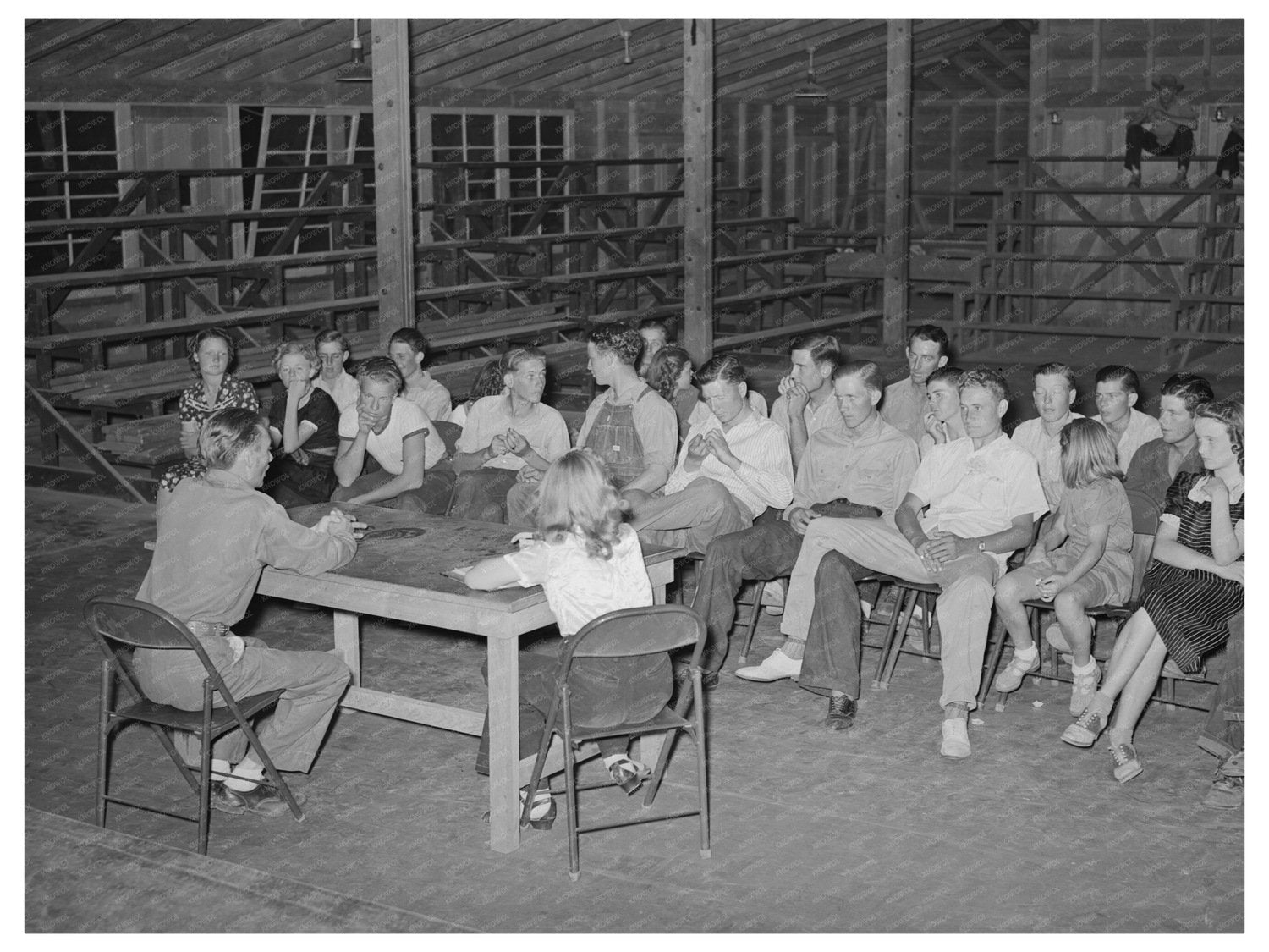 Young Peoples Club at Agua Fria Labor Camp May 1940